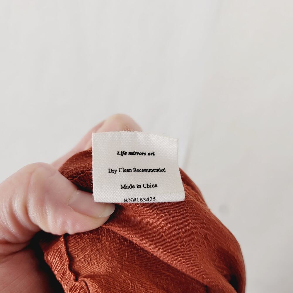 Untitled in Motion Emissus rust satin drawstring … - image 11